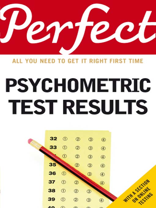 Title details for Perfect Psychometric Test Results by Ian Newcombe - Available